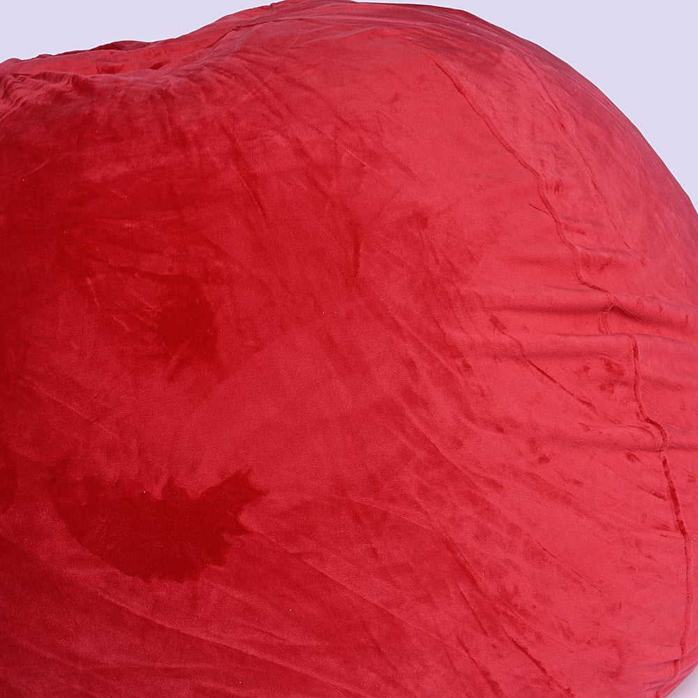 English Elm Minky Velvet Bean Bag Chair - 5Ft Plush Lounge For Kids & Adults, Washable Cover & Comfy Foam Fill B181P178157