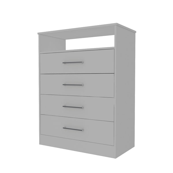 English Elm Jackson White Two-Piece Bedroom Set with Armoire & Dresser, Smart Storage, White Finish, 4 Drawers, Shelves B062S00409