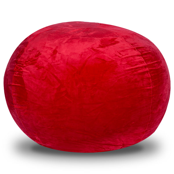 English Elm Minky Velvet Bean Bag Chair - 4Ft Plush Lounge Chair For Kids & Adults With Washable Cover & Foam B181P178150