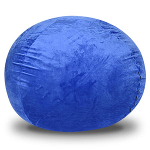 English Elm Minky Velvet Bean Bag Chair - 5Ft Plush Lounge Seat For Kids & Adults With Washable Cover & Foam Fill B181P178163