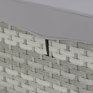 English Elm Outdoor Gray Rattan Chaise Lounge - Adjustable, Weather-Resistant Deck Chair With Plush Cushion W874P146992-GIGA