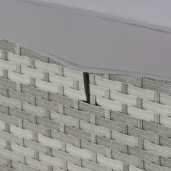 English Elm Outdoor Gray Rattan Chaise Lounge - Adjustable, Weather-Resistant Deck Chair With Plush Cushion W874P146992-GIGA