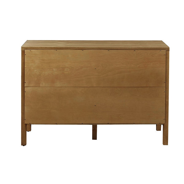 English Elm 2-Door Madison Park Paige Accent Cabinet with Distressed Elm Finish, Adjustable Shelves, 47.5" Wide B035118546