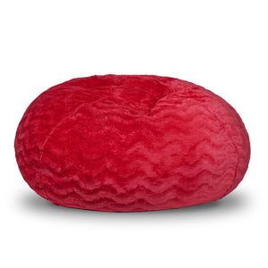 English Elm Faux Fur Bean Bag Chair - 3Ft Cozy Lounger For Kids & Adults, Easy-Clean Cover & Plush Memory Foam B181P178976
