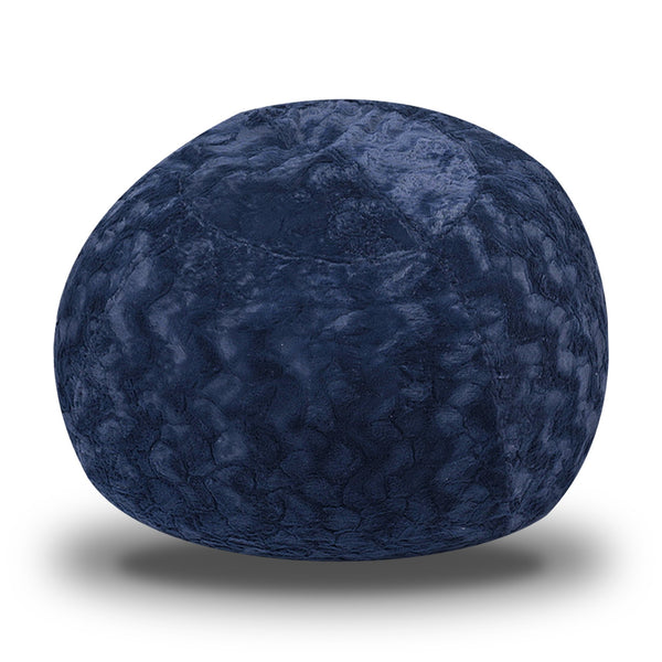 English Elm Faux Fur Bean Bag Chair - Oversized 5Ft Cozy Lounger With Plush Cover, Easy-Clean For All Ages B181P178987