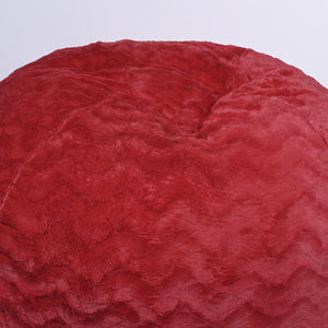 English Elm Faux Fur Bean Bag Chair - 5Ft Cozy Lounger With Easy-Clean Cover, Perfect For Kids And Adults' Comfort B181P178986