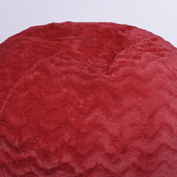 English Elm Faux Fur Bean Bag Chair - 5Ft Cozy Lounger With Easy-Clean Cover, Perfect For Kids And Adults' Comfort B181P178986