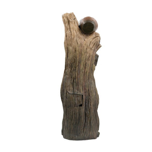 English Elm 12.4x11.6x37.8" Three Tier Tree Trunk Outdoor Fountain with Led Lights Pump Included W2078P178872