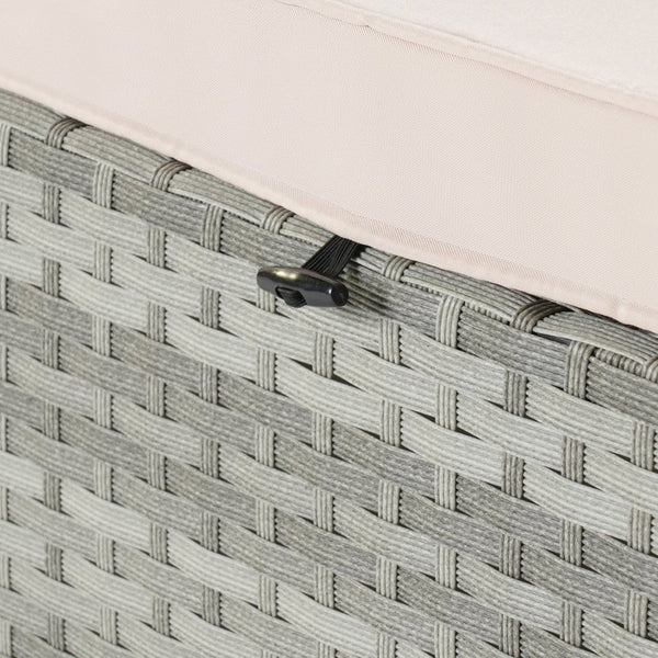 English Elm Outdoor Chaise Lounge Chair - Stylish Gray Pe Rattan Furniture With Adjustable Backrest & Cushion W874P146993-GIGA