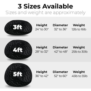 English Elm Faux Fur Bean Bag Chair - 5Ft Luxurious Lounger For Kids & Adults, Soft Washable Cover, Cozy Comfort B181P178989