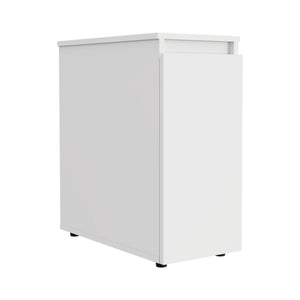 English Elm Leicester Lift-Top Bathroom Storage Cabinet with Soft-Close Hinges, Full-Extension Drawer, Modern Design B128P148731