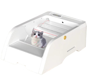 English Elm Smart Self-cleaning Cat Litter Box with Wi-fi App Control and Wide Entry Design W1264P175898