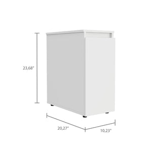 English Elm Leicester Lift-Top Bathroom Storage Cabinet with Soft-Close Hinges, Full-Extension Drawer, Modern Design B128P148731