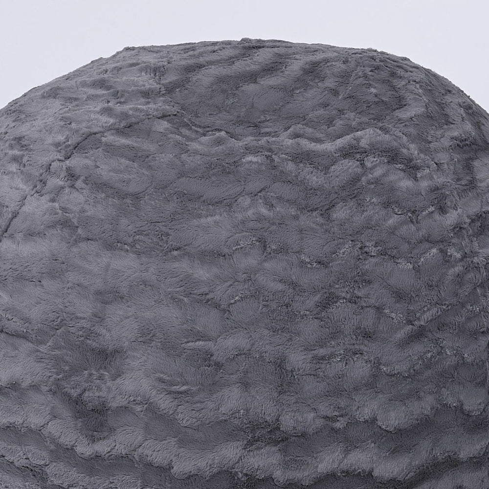 English Elm Faux Fur Bean Bag Chair - Cozy 4Ft Lounger For Kids & Adults, Easy-Clean Cover, Plush Comfort! B181P178985