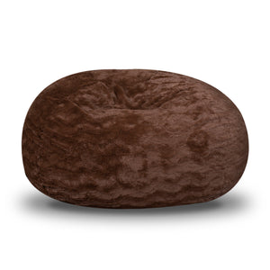 English Elm Faux Fur Bean Bag Chair - 3Ft Cozy Lounger With Memory Foam Fill, Easy-Clean Cover For All Ages B181P178978
