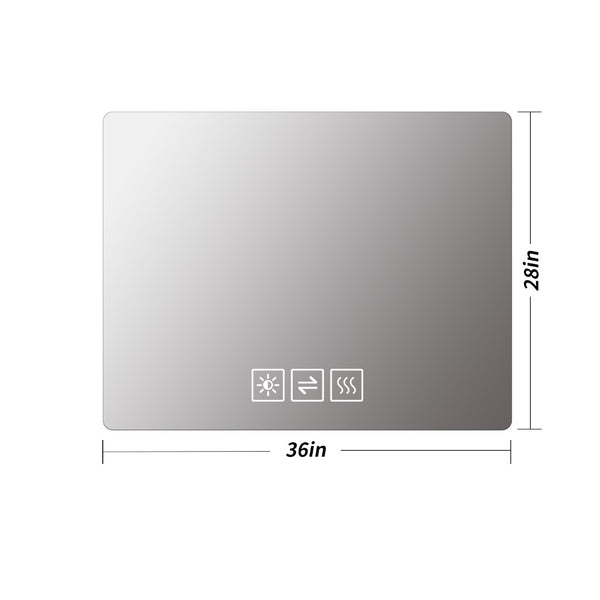 English Elm Bathroom Led Vanity Mirror Frameless Anti-fog Dimmable Wall Mount Spa Design W2071P172692