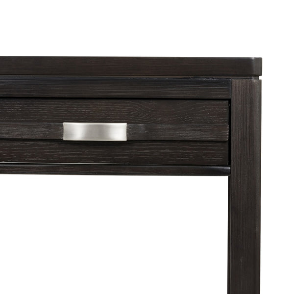 English Elm 48x19x29.5" Oak Veneer Console Table Two Drawers Open Shelf Entryway Accent W2078P179683