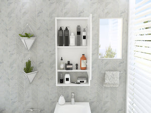 English Elm Modesto Recessed Medicine Cabinet with Mirrored Door, One Open Shelf & Two Interior Shelves—Stylish Storage B128P148755