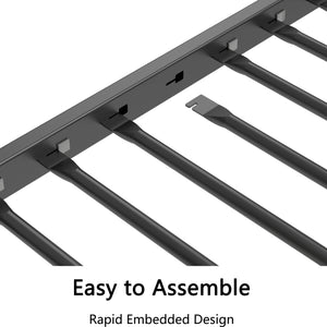 English Elm Adam Twin Over Twin Metal Bunk Bed In Black With White Mesh Guardrails - Safe, Stylish, Space-Saving! B083P170084