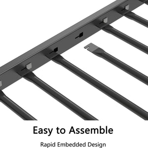 English Elm Adam Twin Over Full Metal Bunk Bed In Black – Safe, Space-Saving Design With Easy Climb Ladder & Guardrails B083P170085