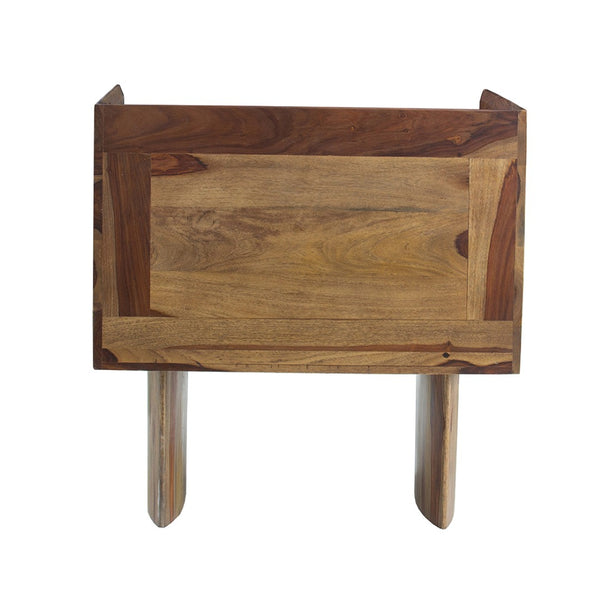 English Elm 29.5x27.6x30" Tufted Beige Cotton Accent Chair with Solid Sheesham Wood Panel Legs W2078P179275