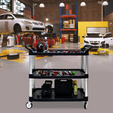 Hearth and Haven Three-Layer Thickened Plastic Mobile Tool Cart W1102P153057