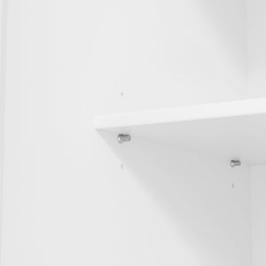 English Elm Topmax Tall White Mdf Freestanding Pantry Cabinet with Drawers and Door Shelves SP000046AAK