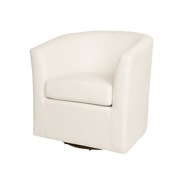 English Elm Christopher Knight Home® - Fabric Wilmore Swivel Barrel Chair — Plush Polyester Upholstery, 360° Rotation, No Assembly, Elegant Living Seat 57685.00FCRM