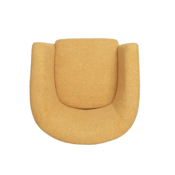 English Elm Christopher Knight Home® - Cortina Prescott Tub Club Chair in Mustard Yellow Upholstery, Birch Legs, Mid-Century Barrel Accent Seat 46619.00FYLWNTL