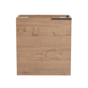 English Elm 18'' Floating Vanity with White Resin Sink, Soft-Close Door, Open Shelf Storage & Water-Resist Finish W999P180170