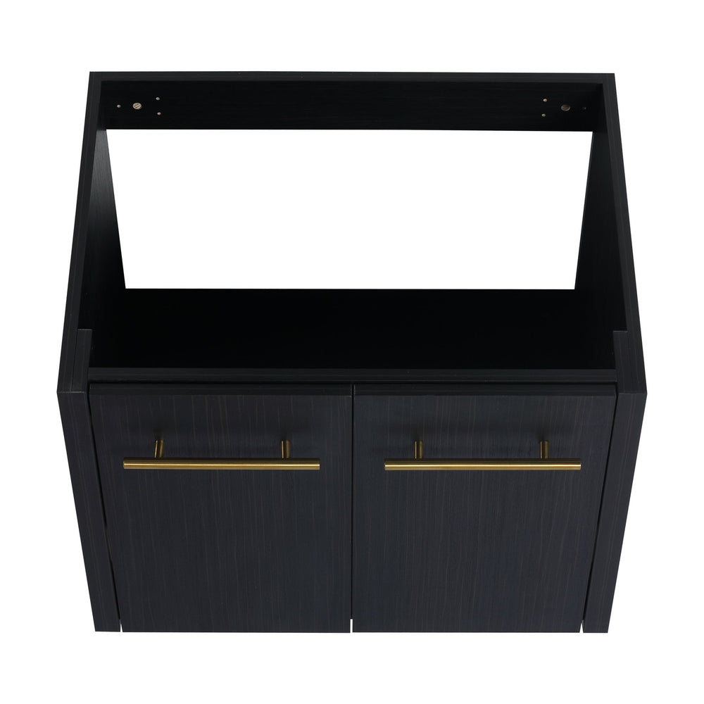 English Elm 24 Inch Wall Vanity Cabinet Only BVB09124BCT — 24" Modern Soft-Close Bathroom Base, Eco Plywood, Water-Resistant Finish W999P174656