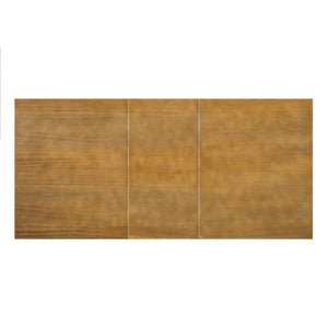 English Elm TOPMAX 76-inch Extendable Trestle Dining Set with 18" Removable Leaf, Upholstered Chairs & Bench Dark Brown SP000048AAD