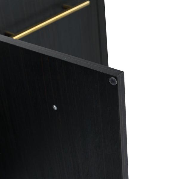 English Elm 48 Inch Wall-Mounted Bathroom Vanity With Sleek Resin Sink, Soft-Close Cabinet, Space-Saving Design W999S00263