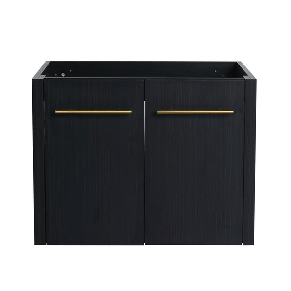 English Elm 24 Inch Wall Vanity Cabinet Only BVB09124BCT — 24" Modern Soft-Close Bathroom Base, Eco Plywood, Water-Resistant Finish W999P174656