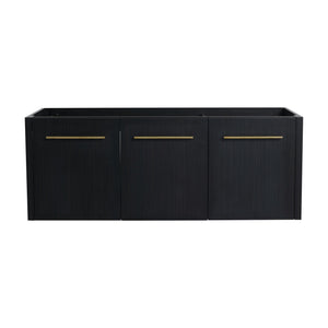 English Elm 48 Modern 48 Inch Wall Vanity Cabinet Only (No Sink) Soft-Close Doors, Water-Resistant Plywood Finish BVB09148BCT W999P174663