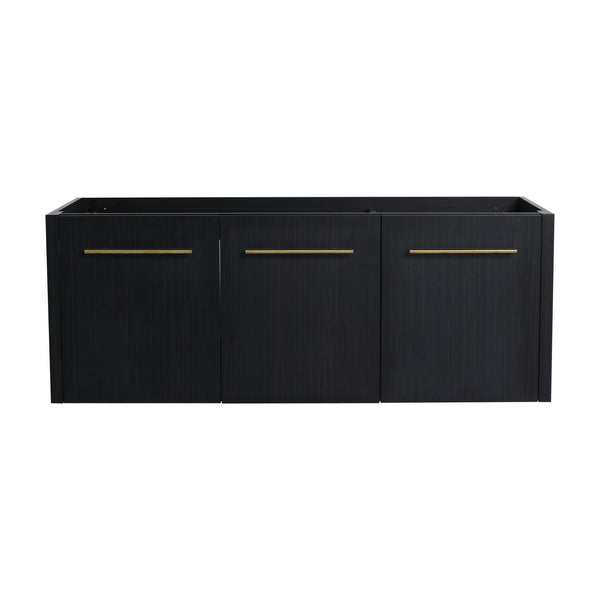 English Elm 48 Modern 48 Inch Wall Vanity Cabinet Only (No Sink) Soft-Close Doors, Water-Resistant Plywood Finish BVB09148BCT W999P174663