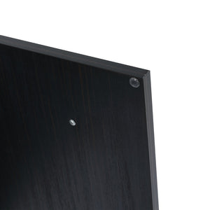 English Elm 30 Inch Wall-Mounted Bathroom Vanity Set With Left Basin Sink, Storage Rack & Modern Design W999S00368