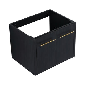 English Elm 24 Inch Wall Vanity Cabinet Only BVB09124BCT — 24" Modern Soft-Close Bathroom Base, Eco Plywood, Water-Resistant Finish W999P174656
