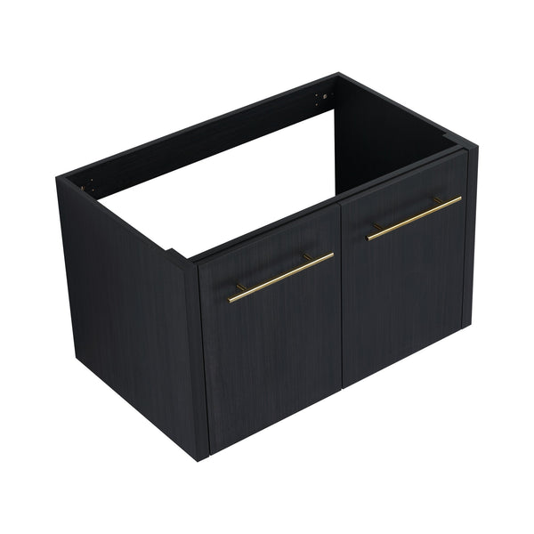 English Elm 30 30 Inch Wall-mounted Bathroom Vanity Cabinet Only – Eco Plywood, Scratch & Water-Resistant Melamine, Soft-Close Doors, Modern Design, BVB09130BCT W999P174659