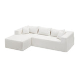 L-Shape Modular Sectional Sleeper Sofa Set, 16.53