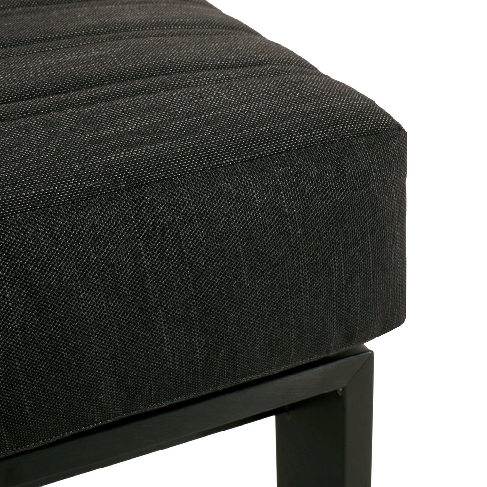 English Elm Christopher Knight Home® - Giovanna V Shape Corner Chair — Black Aluminum Frame, Water-Repel Dark-Grey Cushions, Eco-Friendly Design WF532452BLK