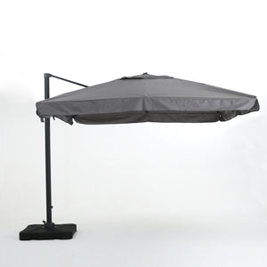 English Elm Christopher Knight Home® - YUMA Canopy Sunshade with Tiltable Aluminum Frame, Weather-Resistant Fabric & Solar LED Strip Light Light Blue 57164.00LDR