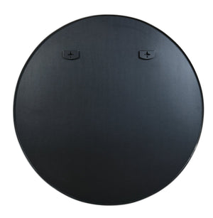 English Elm 42 Inch Round Bathroom Mirror 42" 4mm HD Shatterproof Glass with Anti-Rust Metal Frame and Easy Mounting Silver W2203P304238