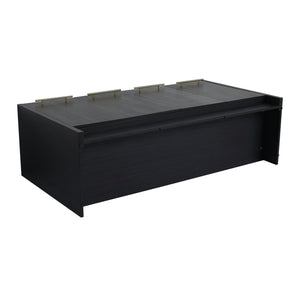 English Elm 60 Inch Freestanding Bathroom Vanity With Resin Double Sink & Soft-Close Doors For Modern Spaces W999S00181