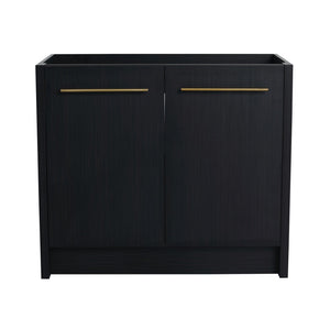English Elm 36 Inch Freestanding Bathroom Vanity Cabinet with Soft-Close Doors, Water-Resistant Eco Plywood Finish W999P182013