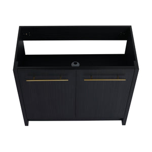 English Elm 36 Inch Freestanding Bathroom Vanity Cabinet with Soft-Close Doors, Water-Resistant Eco Plywood Finish W999P182013