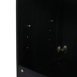 English Elm 60 Inch Freestanding Bathroom Vanity Cabinet 60" Wide Eco Plywood Soft-Closing Doors Modern Design W999P182015