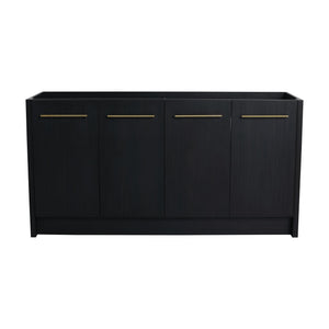 English Elm 60 Inch Freestanding Bathroom Vanity Cabinet 60" Wide Eco Plywood Soft-Closing Doors Modern Design W999P182015