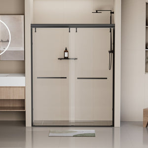 English Elm Hardware Aluminum Alloy Shower Door Fittings Matte Black Modern Bath Accent W1920P218047