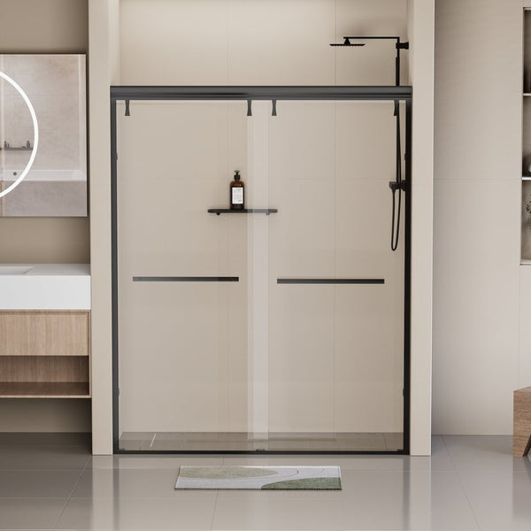 English Elm Hardware Aluminum Alloy Shower Door Fittings Matte Black Modern Bath Accent W1920P218047